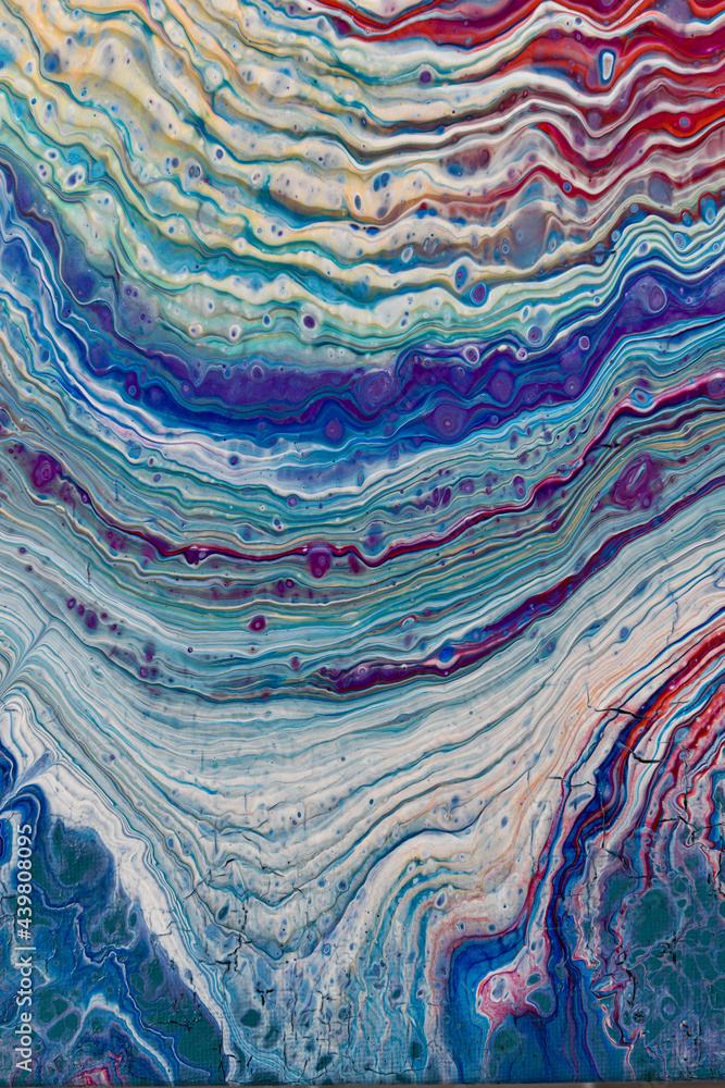 Abstract painting using colourful acrylic paint Abstract painting using colourful acrylic paint