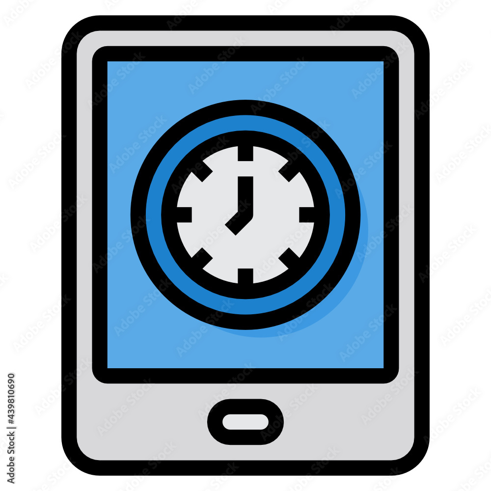 Time Management filled outline icon Time Management filled outline icon