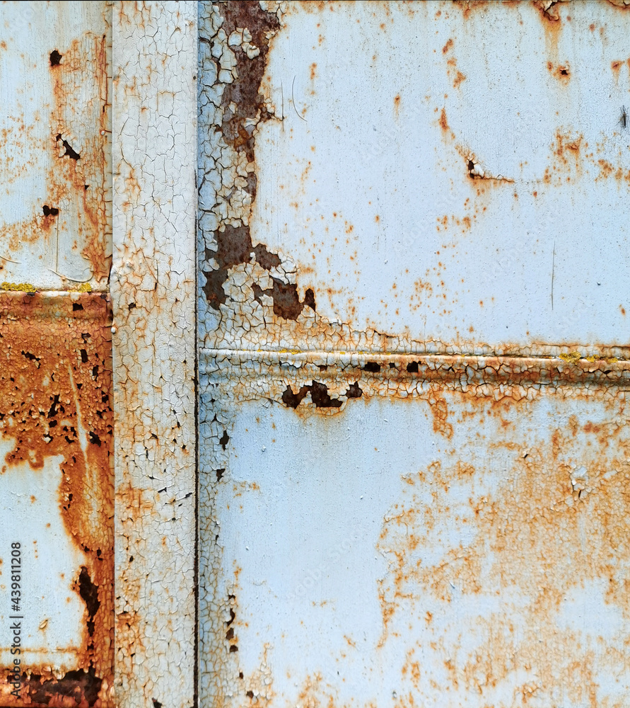 old metal plates are firmly connected by welding old metal plates are firmly connected by welding