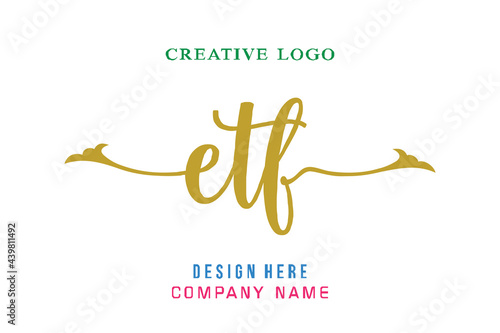 ETF lettering logo is simple, easy to understand and authoritative