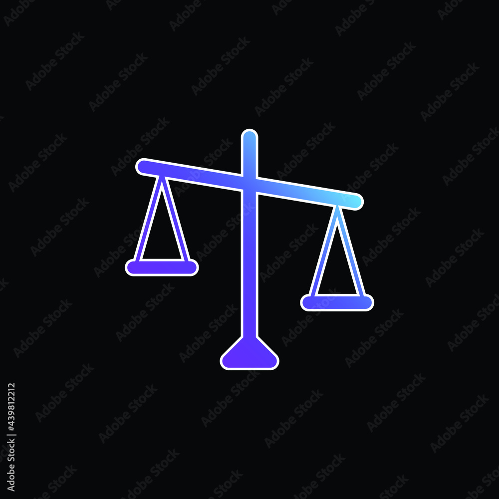 Balance blue gradient vector icon Balance blue gradient vector icon