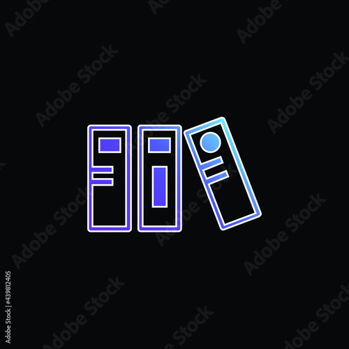 Archives blue gradient vector icon