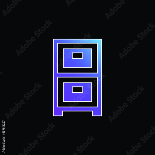 Archives blue gradient vector icon