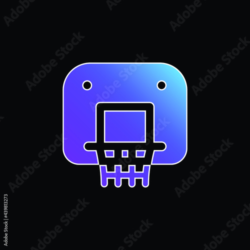 Backboard blue gradient vector icon