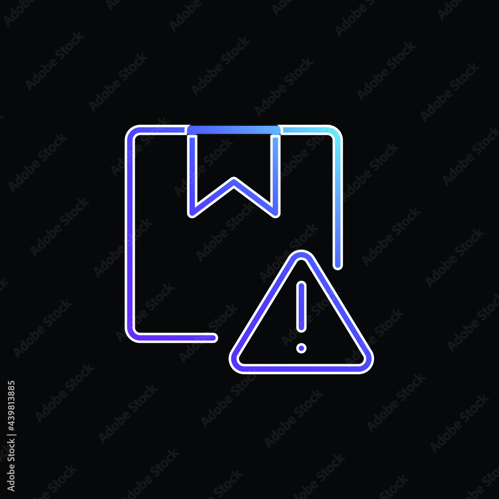 Alert blue gradient vector icon Alert blue gradient vector icon