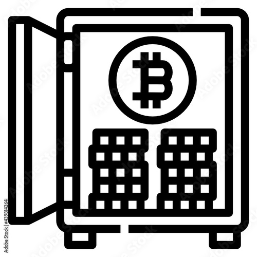safebox line icon