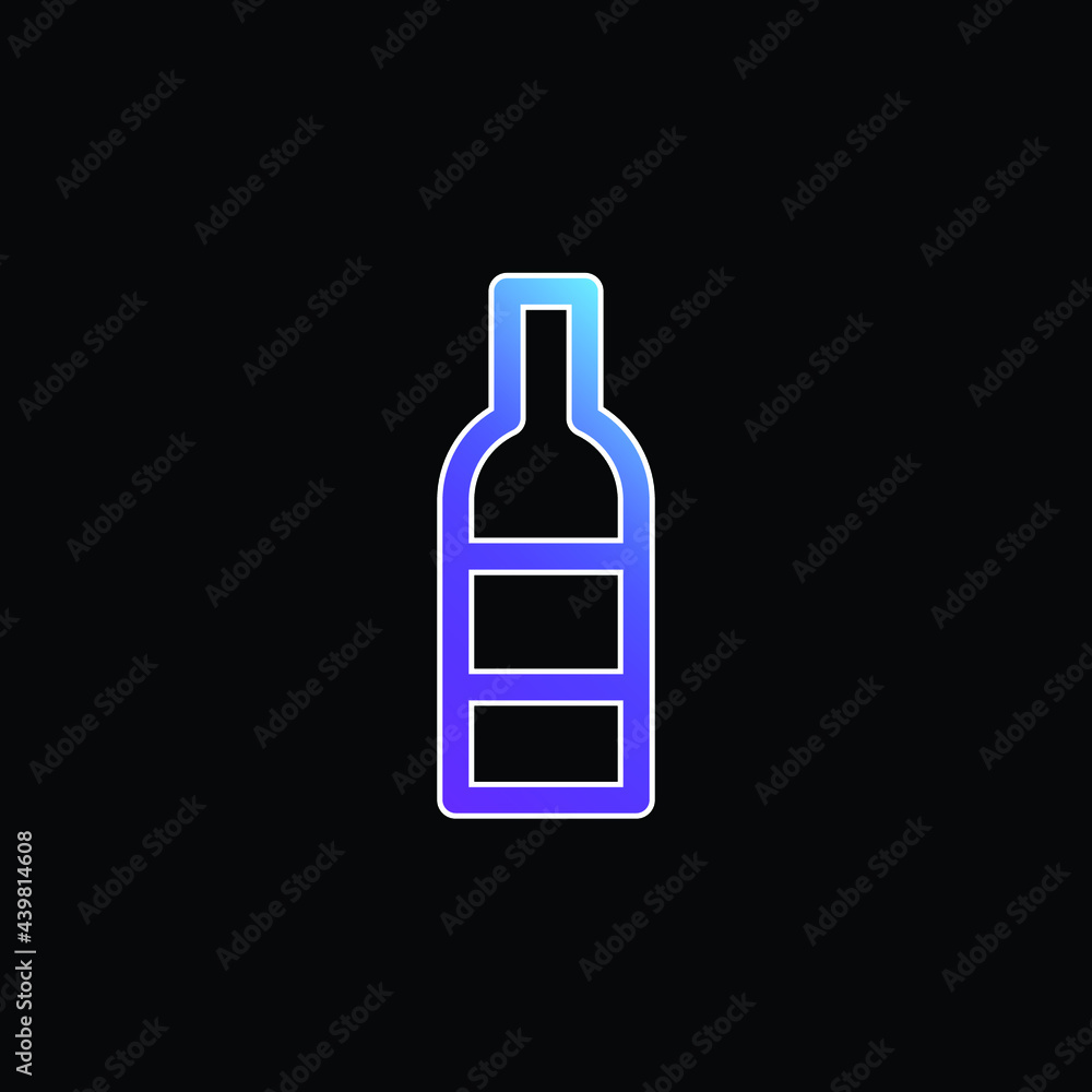 Bottle blue gradient vector icon Bottle blue gradient vector icon