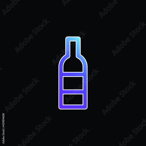 Bottle blue gradient vector icon