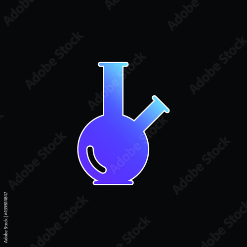 Bong blue gradient vector icon