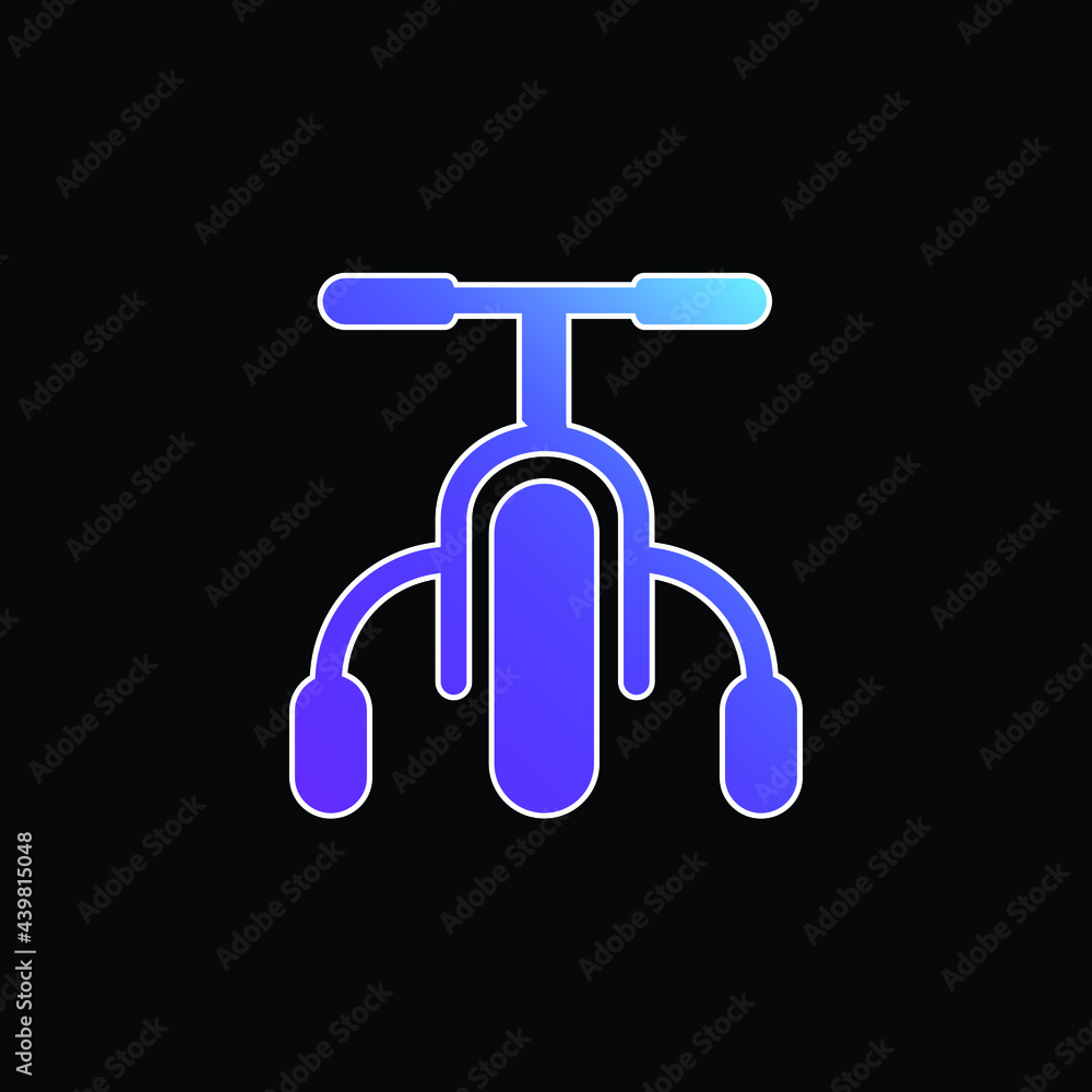 Bicycle blue gradient vector icon Bicycle blue gradient vector icon