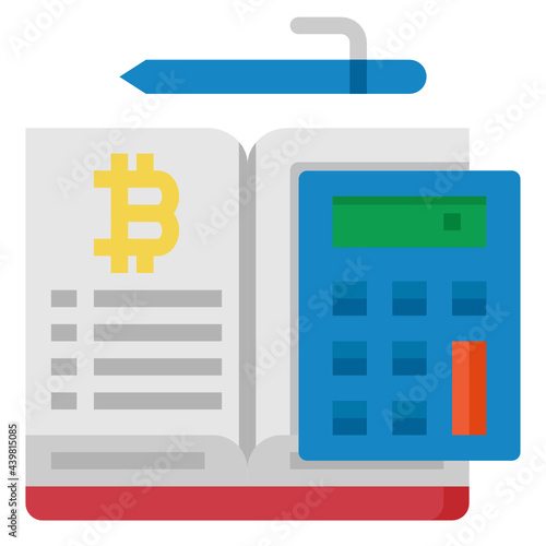 ledger flat icon