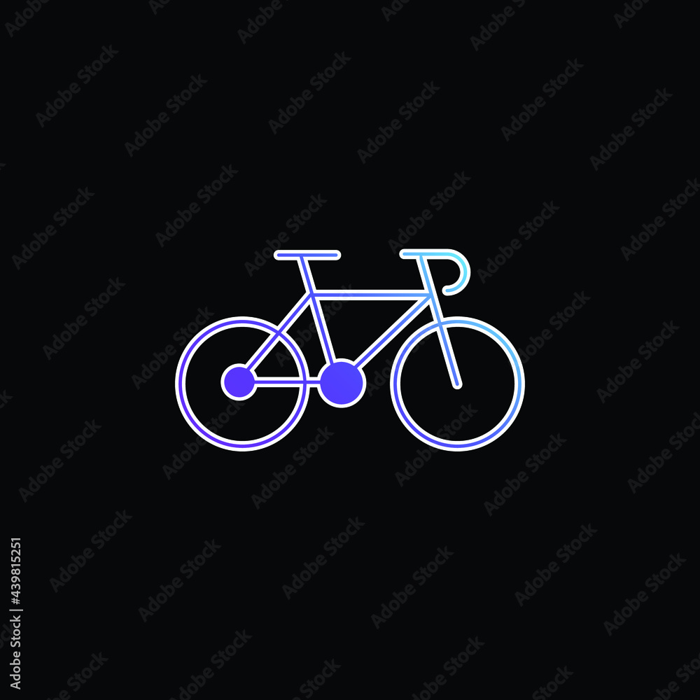Bike Of A Gymnast blue gradient vector icon Bike Of A Gymnast blue gradient vector icon