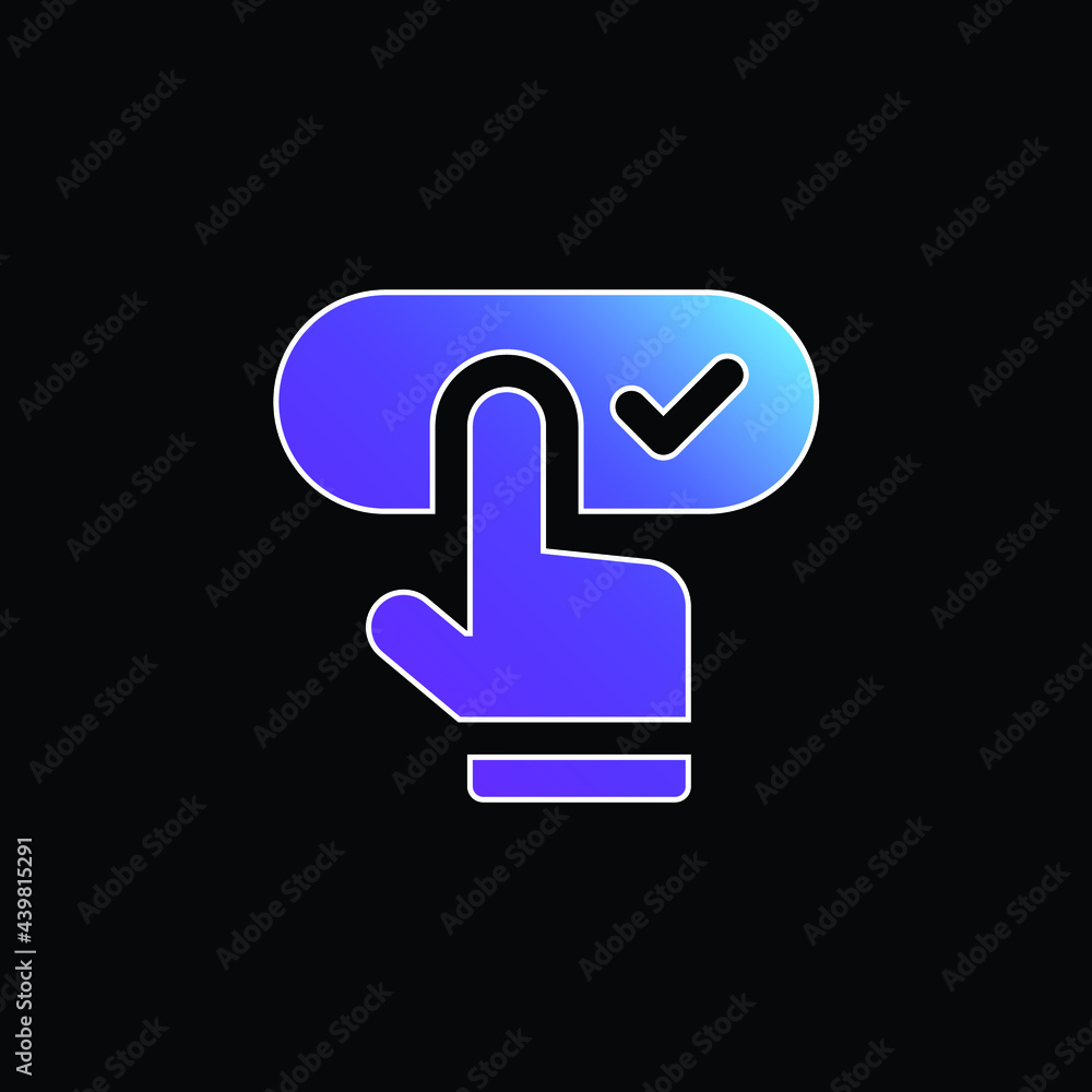 Booking blue gradient vector icon Booking blue gradient vector icon