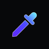 Black Dropper blue gradient vector icon