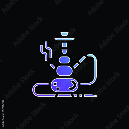 Bong blue gradient vector icon