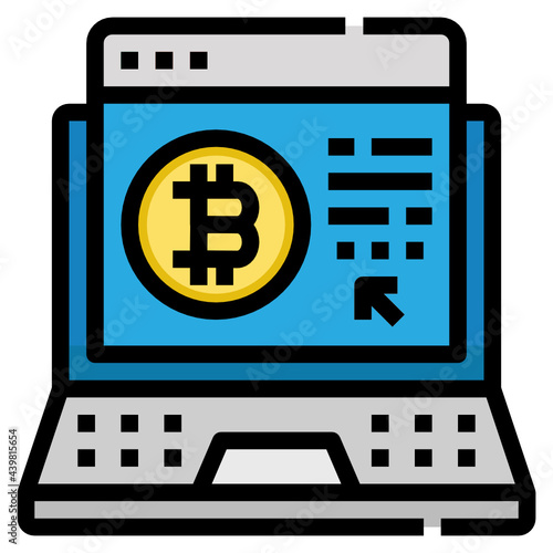 laptop line icon