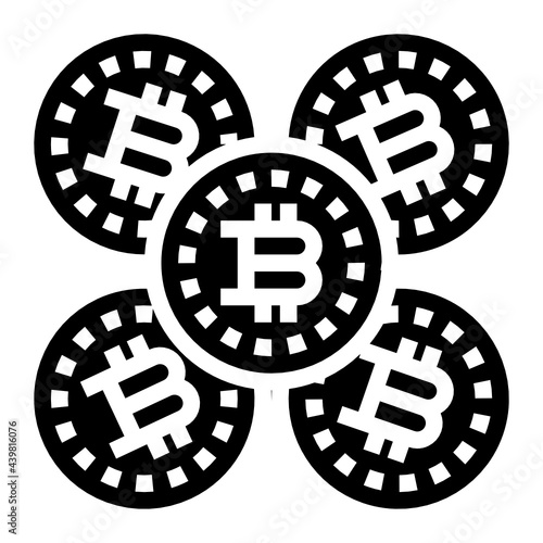 cryptocurrency glyph icon