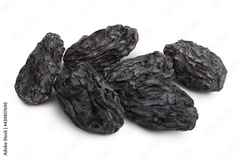 Yellow raisins isolated on white background with clipping path and full depth of field Yellow raisins isolated on white background with clipping path and full depth of field