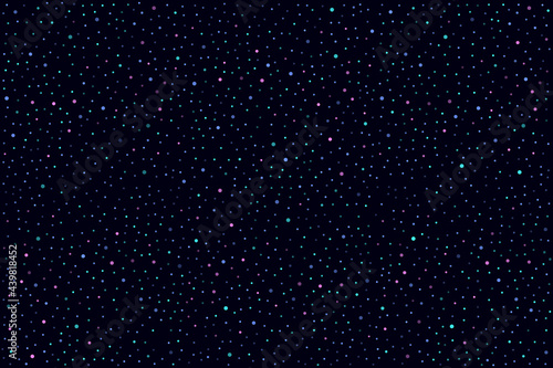 Abstract dark background with plenty of colored dots