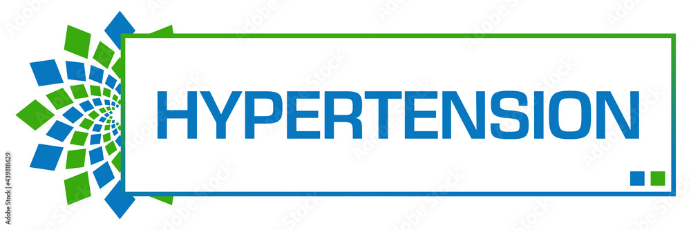 Hypertension Green Blue Circular Box Hypertension Green Blue Circular Box