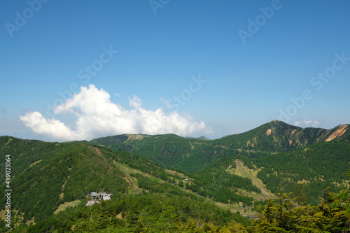 夏山 登山道から見る景色