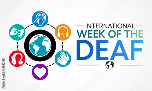 International week of the Deaf is observed every year during September, it is celebrated through various activities and events by Deaf Communities worldwide and aims to promote human rights for people