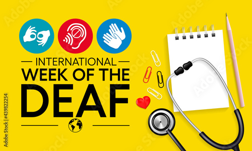 International week of the Deaf is observed every year during September, it is celebrated through various activities and events by Deaf Communities worldwide and aims to promote human rights for people