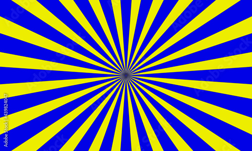YELLOW AND BLUE RETRO SUNBURST BACKGROUND