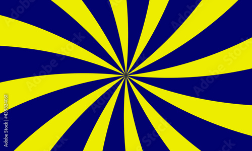 YELLOW AND BLUE WAVE RETRO SUNBURST BACKGROUND