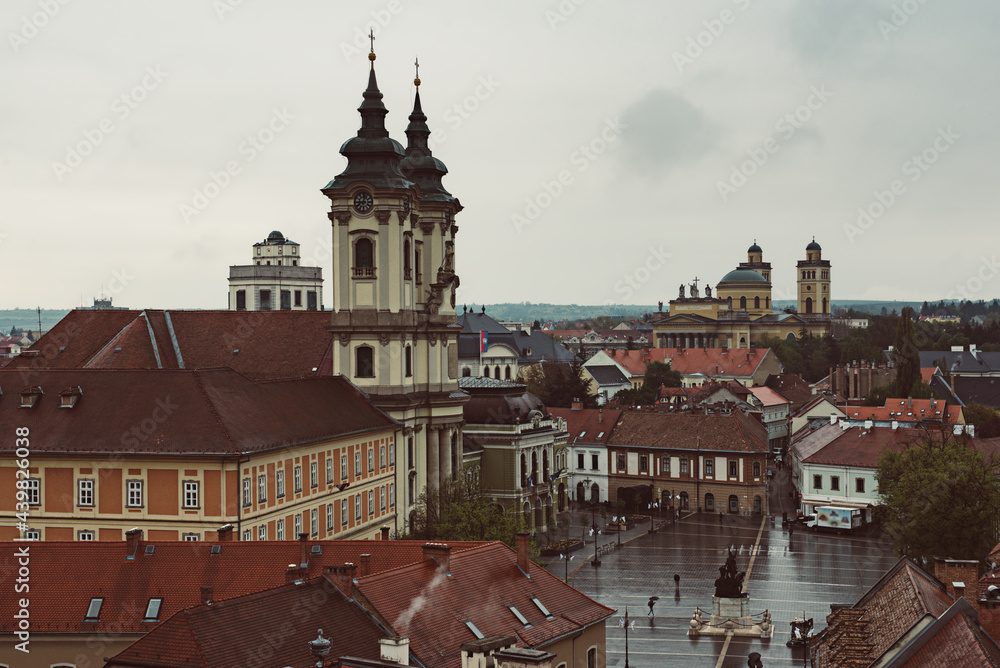 Fototapeta premium Eger city view