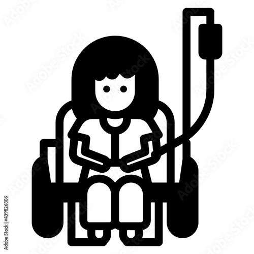 Patient getting medicine infusion