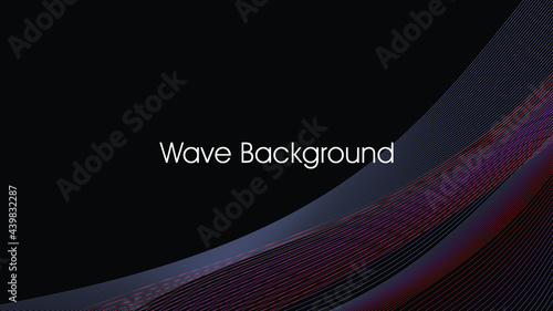 colorful wavy line style abstract background vektor
