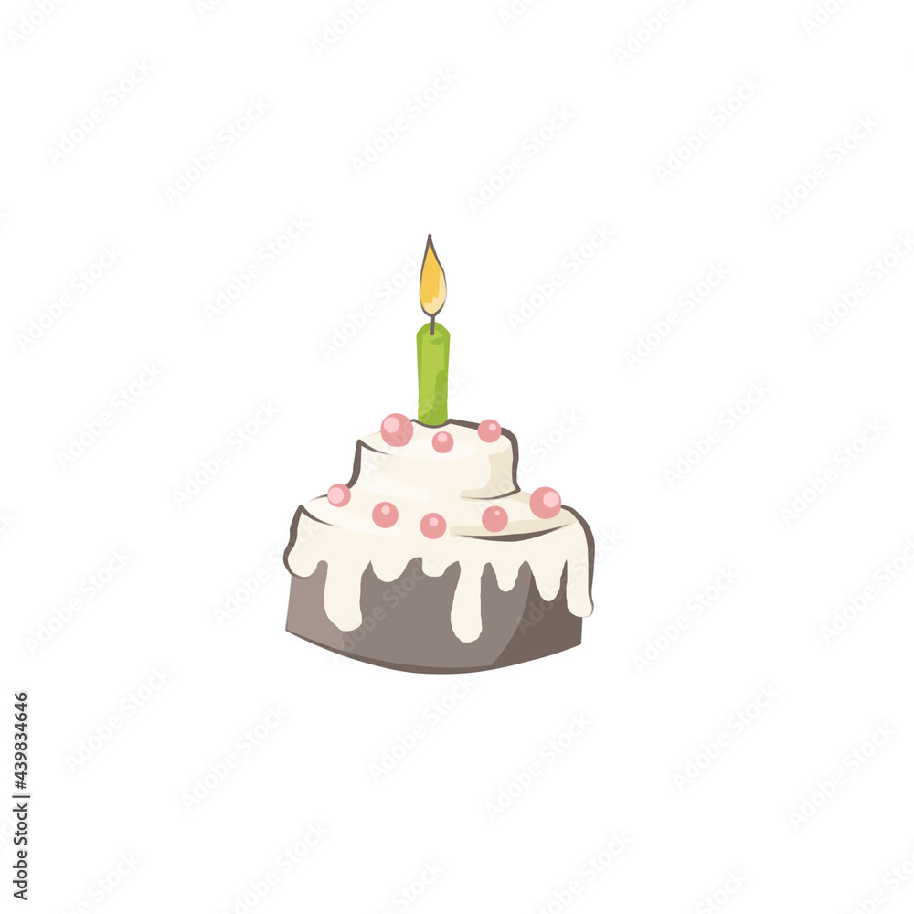 Color clip art from a cream cake. Color clip art from a cream cake.