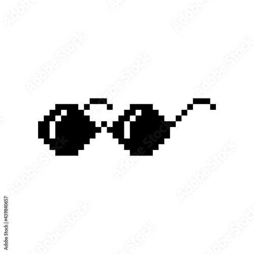 Boss glasses meme vector illustration. Thug life design.