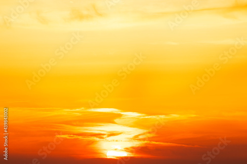 Colourful Sunset  Natural Dramatic sunrise seascape  Ocean or Sea view  Nature Background  Copyspace