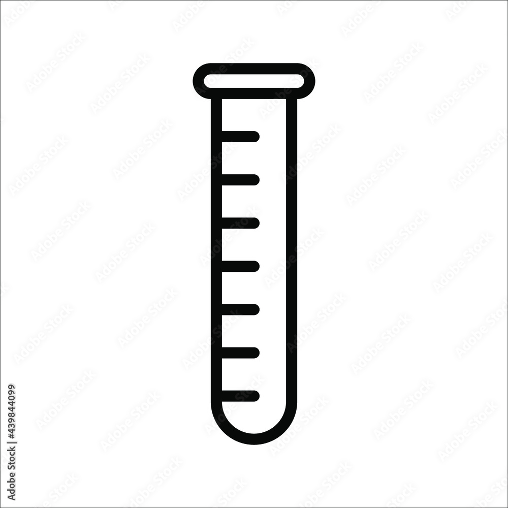 Laboratory test icon. Lab diagnostics. Chemical research. Thin line illustration. Test tubes. Scientific laboratory. Contour symbol on white background. editable stroke. Laboratory test icon. Lab diagnostics. Chemical research. Thin line illustration. Test tubes. Scientific laboratory. Contour symbol on white background. editable stroke.