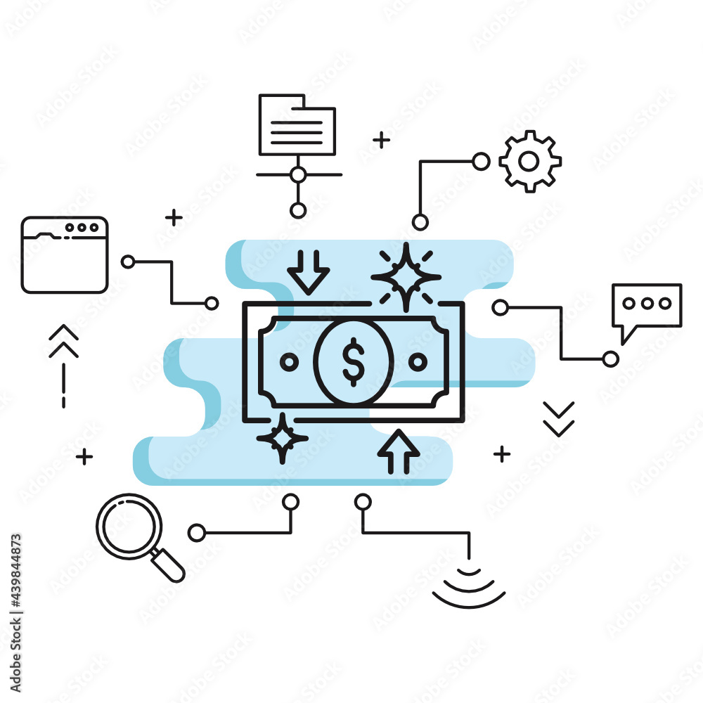 Money back guarantee vector Glyph icon design, Dollar Currency with Arrows symbol on white background, Cost Effective Concept, Money back guarantee vector Glyph icon design, Dollar Currency with Arrows symbol on white background, Cost Effective Concept,