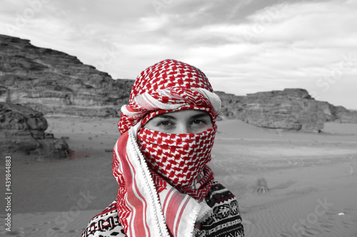 arabic jordan beduin visit desert photo