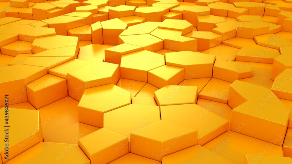 Background of Geometric Shapes. Abstract motion, loop, two color, 3d ...