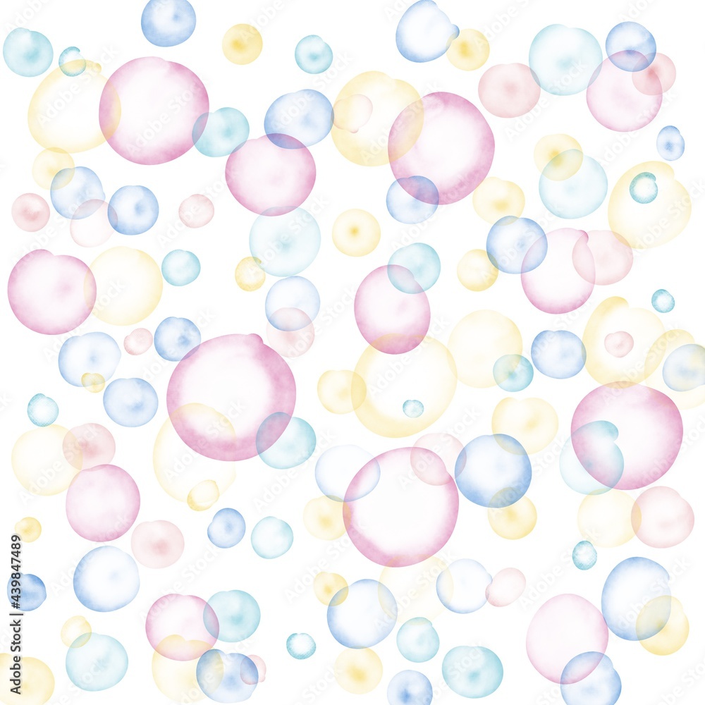 An abstract background of watercolor spots.