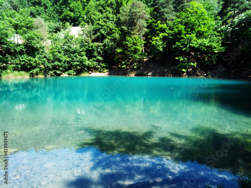 Blue Lake in Baia Sprie (Maramures county), Romania photo