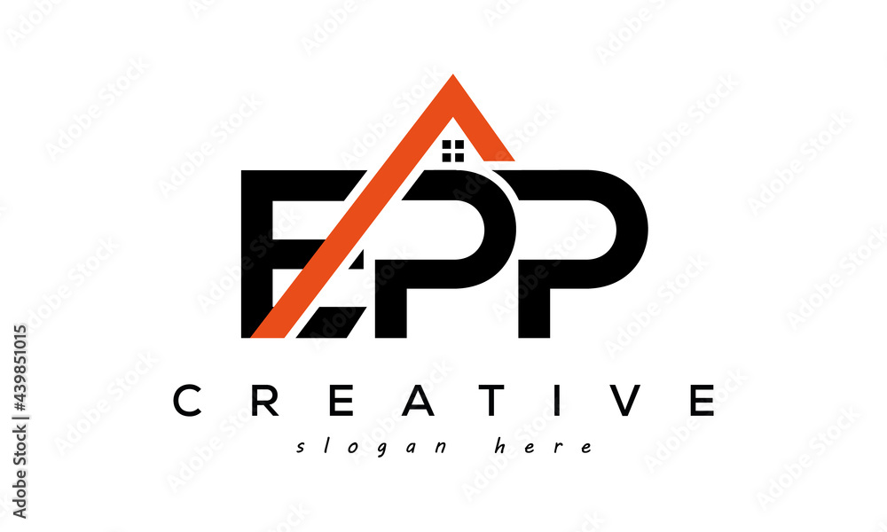 EPP letters real estate construction logo vector Stock Vector Adobe Stock