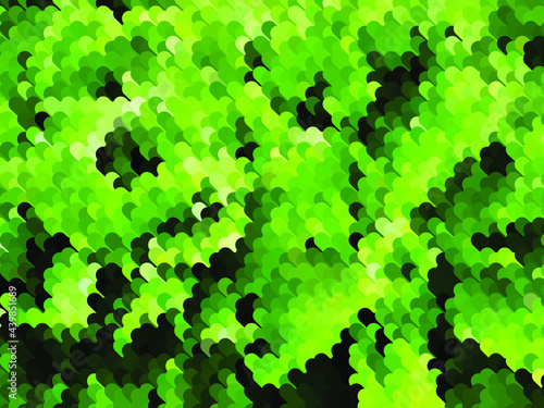 Abstract green geometric ba...