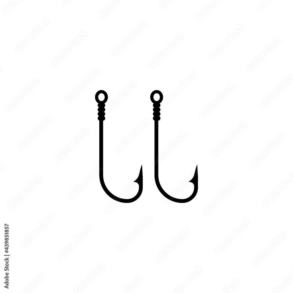 Fish hook icon. Fish hook icon.