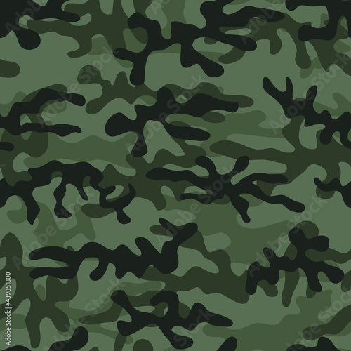 Army camouflage, seamless. Protective clothing. Vector illustration.