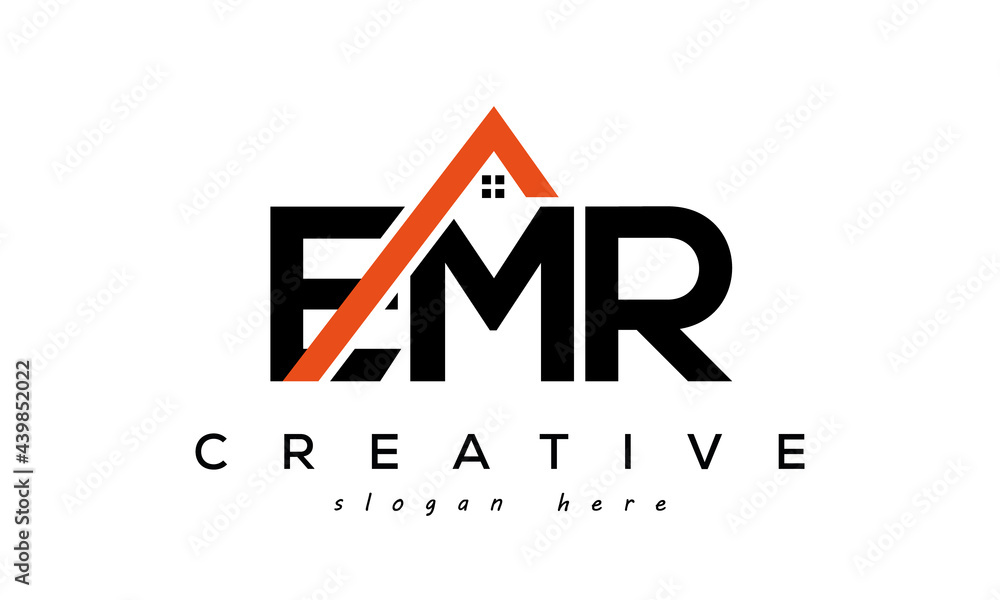 EMR letters real estate construction logo vector Stock Vector Adobe Stock