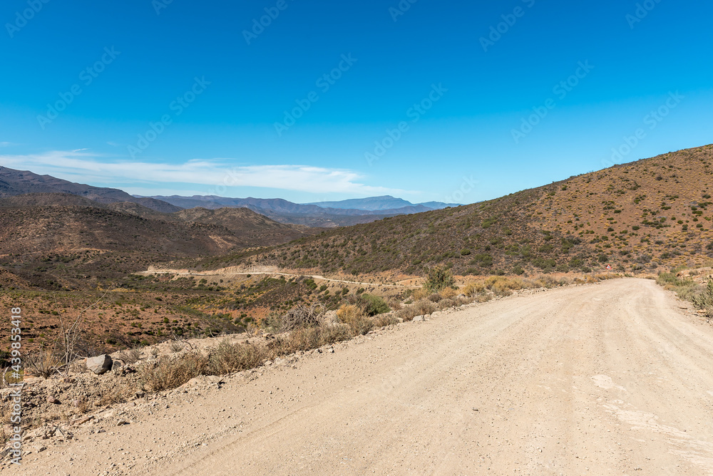 Fototapeta premium Ouberg Pass on road P0294 near Montagu