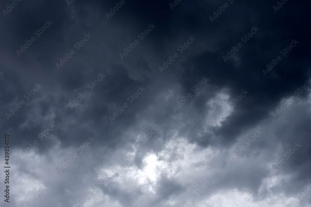 Fototapeta premium black and gray clouds in the sky. rainy day