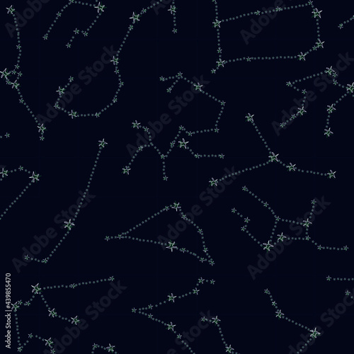 vector pattern with constellations