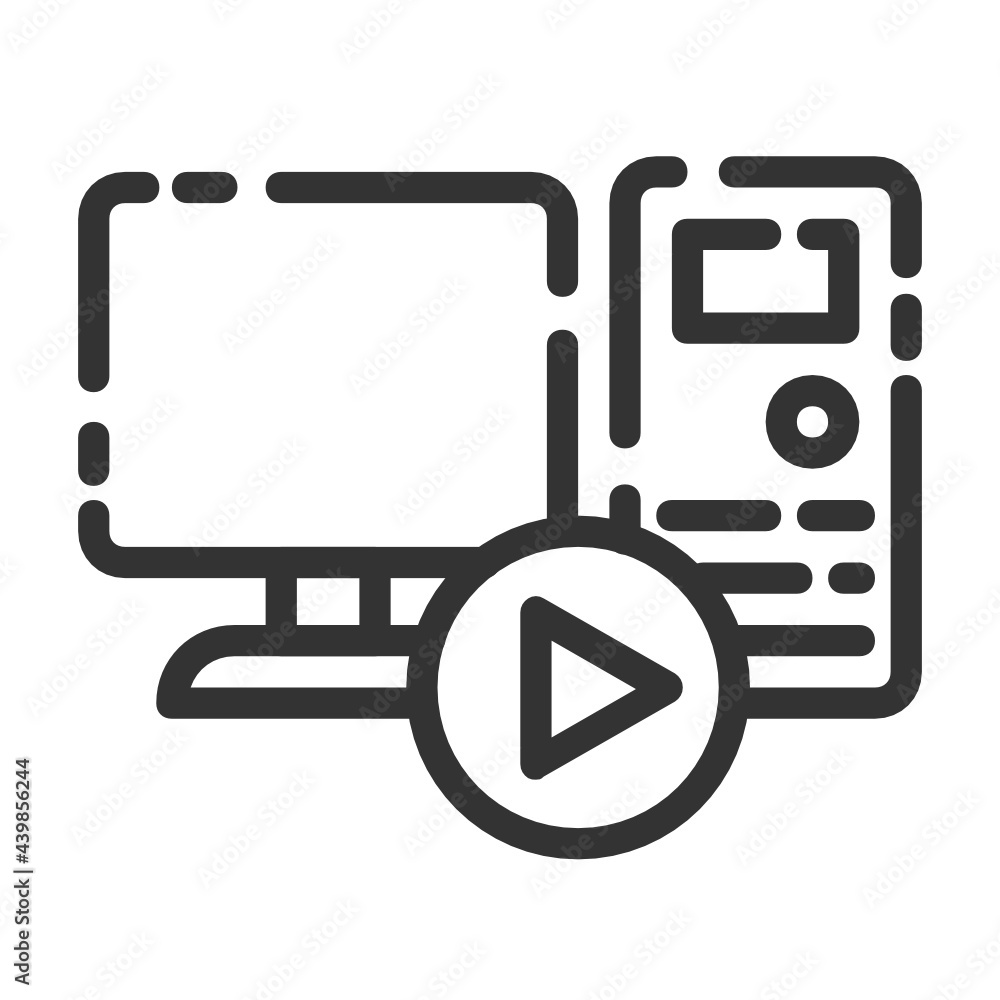 Computer outline icon